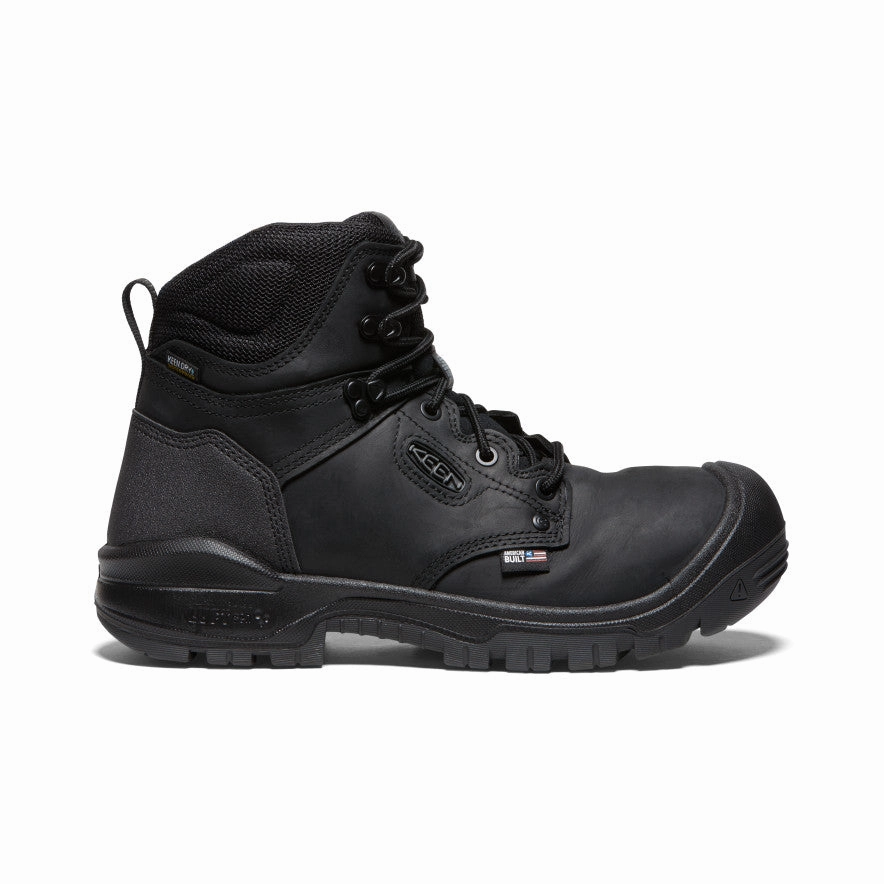 Men's Independence 6" Waterproof Boot (Soft Toe)  |  Black/Black High Traction Snow Trekker Indie Core