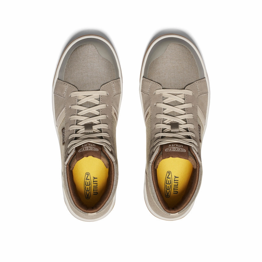 Flexible Frame Urban Traveler Knit Top Men's Kenton Mid Work Shoe (Carbon Toe)  |  Brindle/Gum