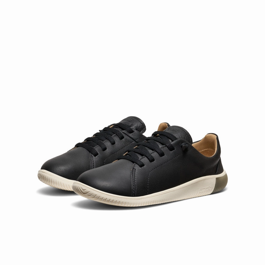 Men's KNX Leather Sneaker  |  Black/Star White Slip Fit Motion