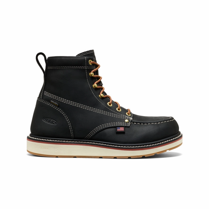 Trail Use Men's Liberty 6" Waterproof Boot (Carbon Toe)  |  Black/Gum
