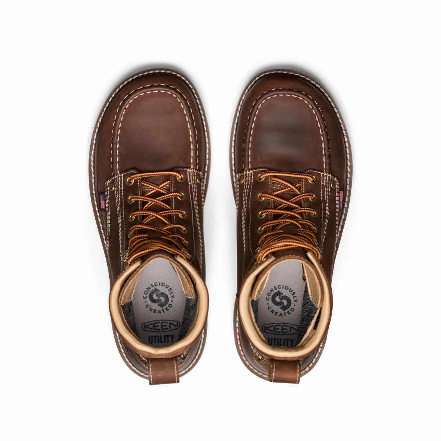 Men's Liberty 8" Waterproof Boot (Carbon Toe)  |  Chestnut/Gum Robust Build