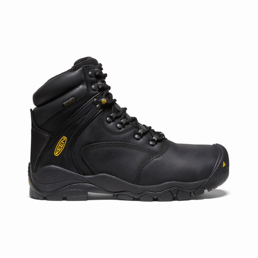 High Heel Men's Louisville 6" Waterproof Boot (Steel Toe)  |  Black