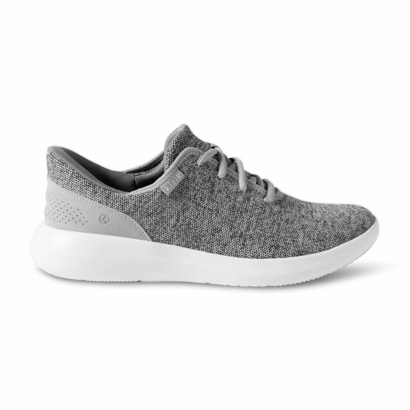 Men's Madrid Eco Knit - Heathered Grey Rubber Sole Airflow Mesh Panels