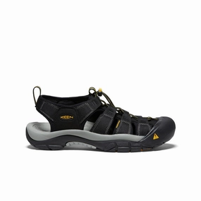 Stylish Travel Flats Men's Newport H2 Sandal  |  Black