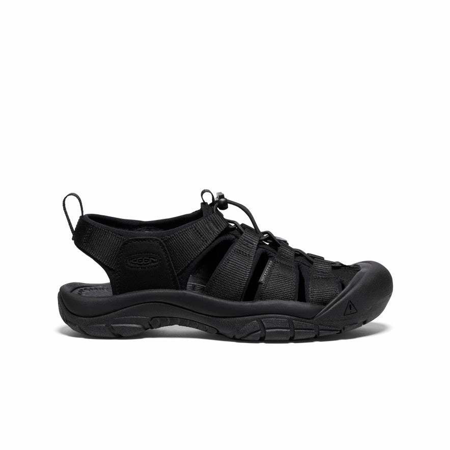 Men's Newport H2 Sandal  |  Triple Black Soft Insole