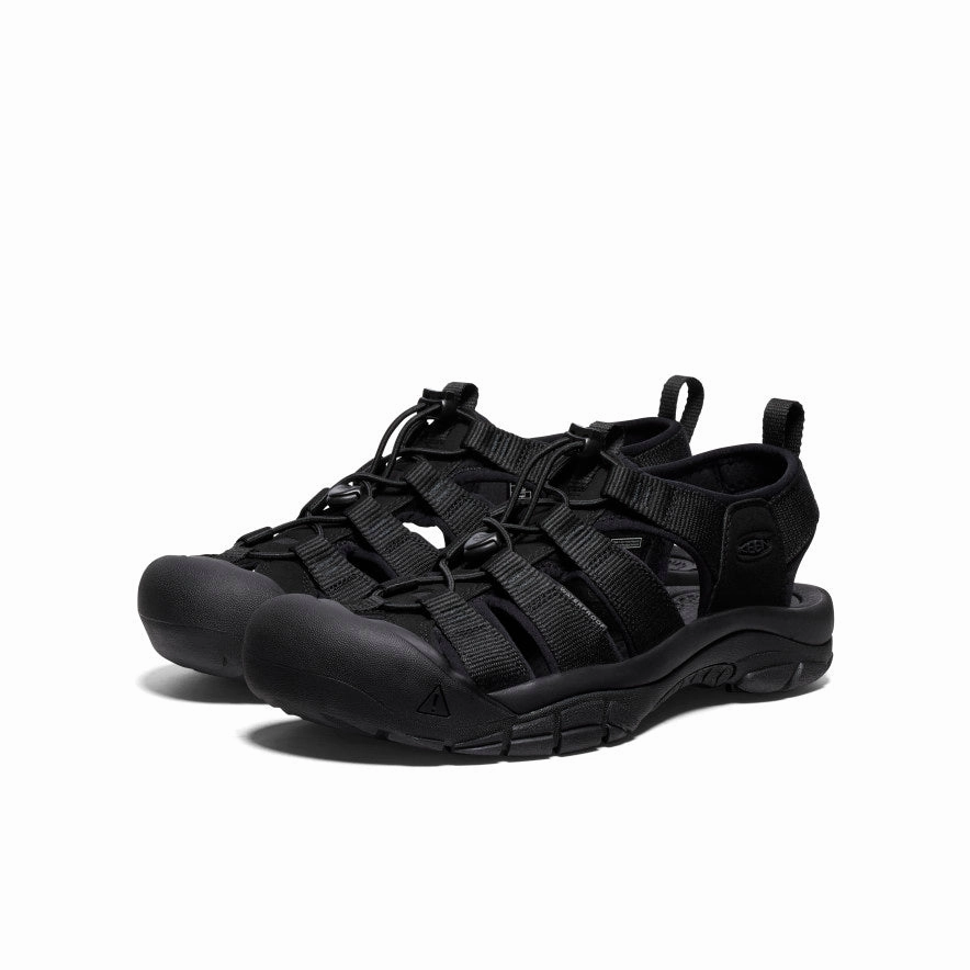Men's Newport H2 Sandal  |  Triple Black Simple Slip