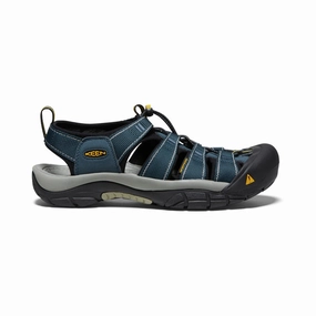 Air Trip Soft Tech Foam Men's Newport H2 Sandal Wide | Navy/Medium Grey