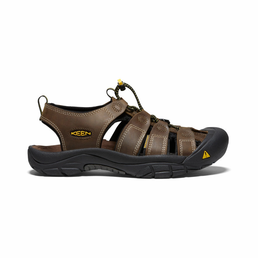 Metal Shine Men's Newport Leather Sandal  |  Bison