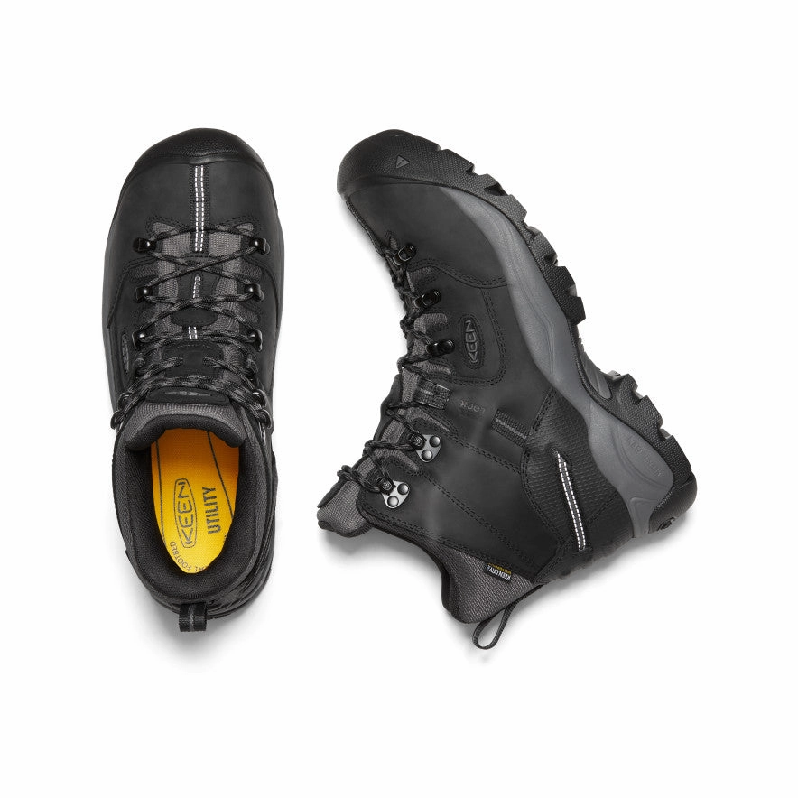 Men's Pittsburgh Energy 6" Waterproof Boot (Carbon Toe)  |  Black/Forged Iron Cold   Resistant