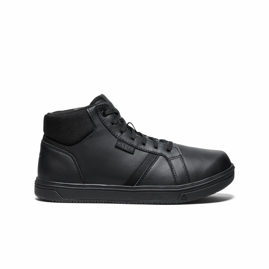 Odor Resistant Men's PTC Kenton Mid Work Shoe (Soft Toe)  |  Black/Black