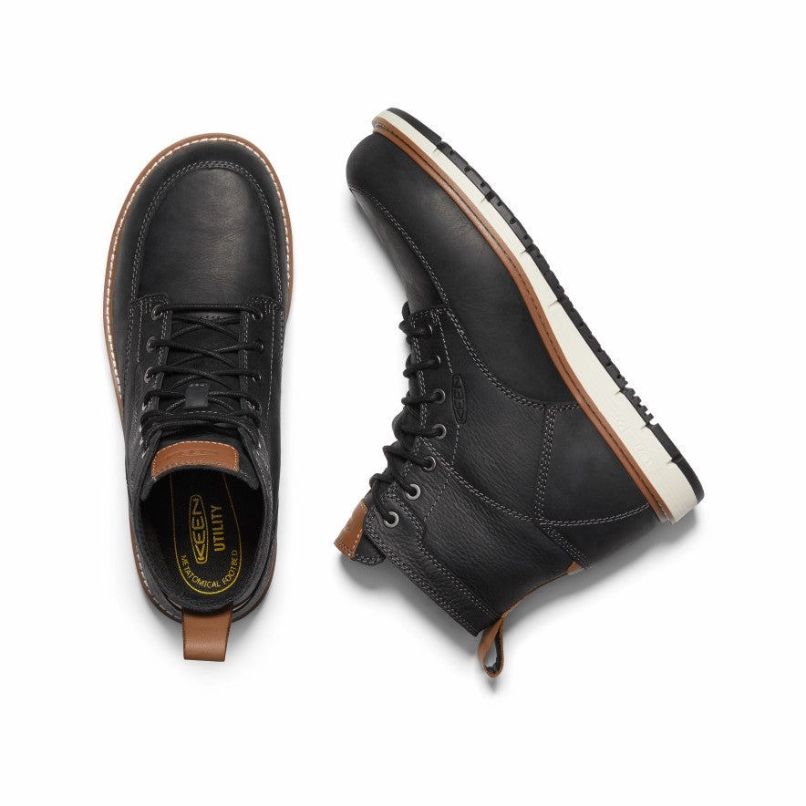 Men's San Jose 6" Boot (Aluminum Toe)  |  Black/Caramel Cafe Compression Resistant Foam