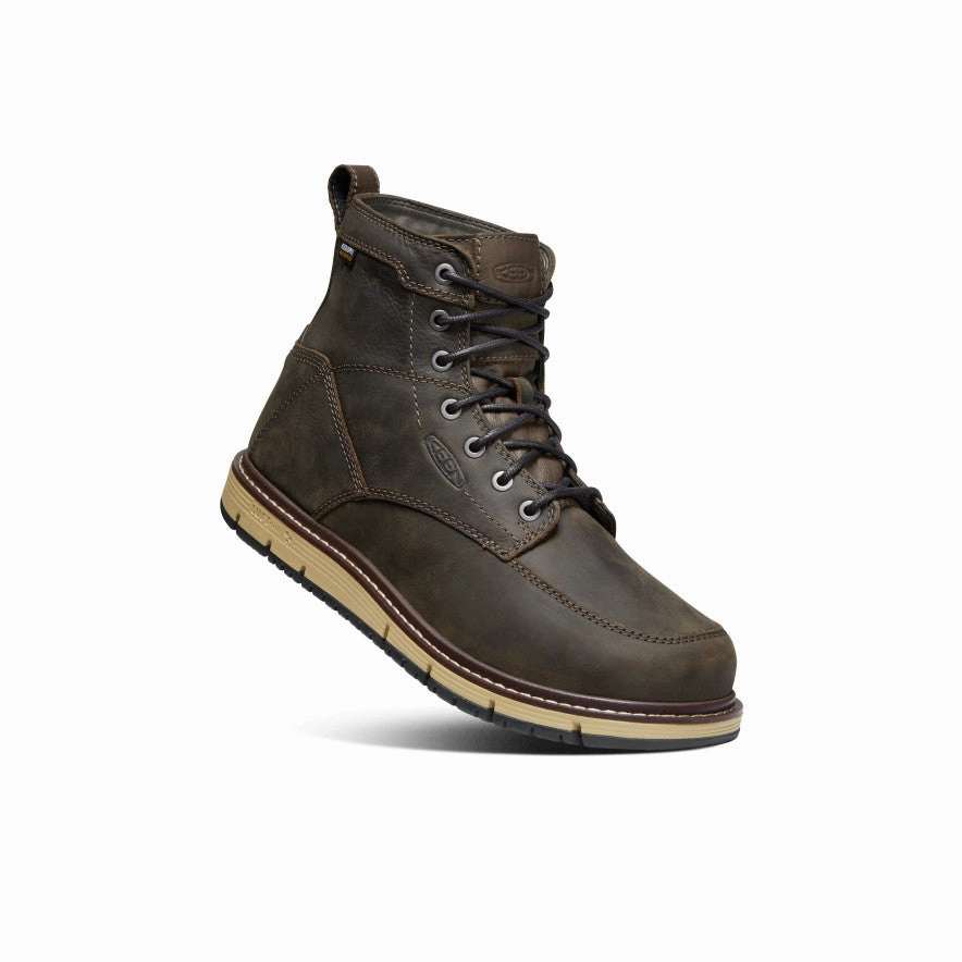 Men's San Jose 6" Waterproof Boot (Soft Toe)  |  Cascade Brown Pull-on style
