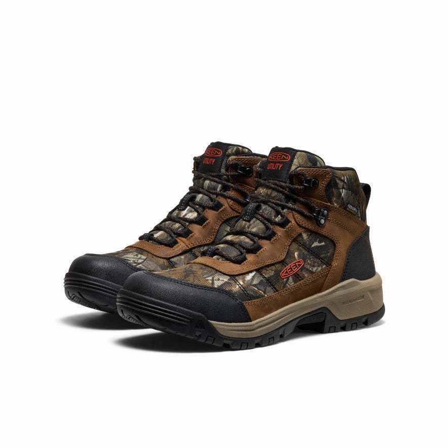 Men's Skokie Waterproof Work Boot (Soft Toe)  |  Camo/Black Simple Style Functional Build
