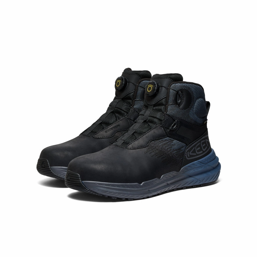 Men's Snapline RF Waterproof Boot (Carbon Toe)  |  Vintage Indigo/Black Breathable Rough Trail Hiker Utility Style