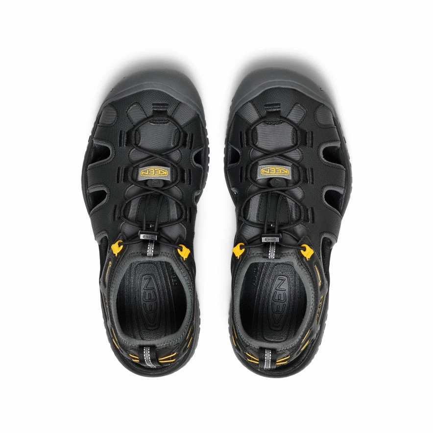 Trendy Footwear for Summer Men's SOLR Sandal  |  Black/Gold