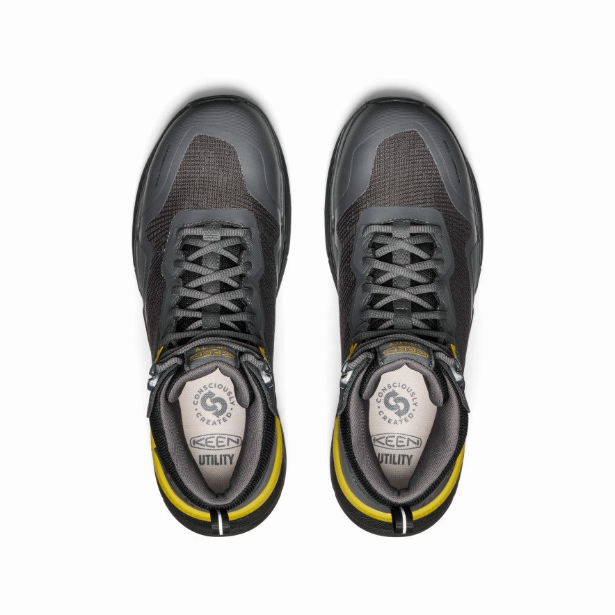 Men's Synchro Waterproof Work Boot (Carbon Toe)  |  Magnet/Black Rugged Built Rainy Day Commuter Energy Return Technology