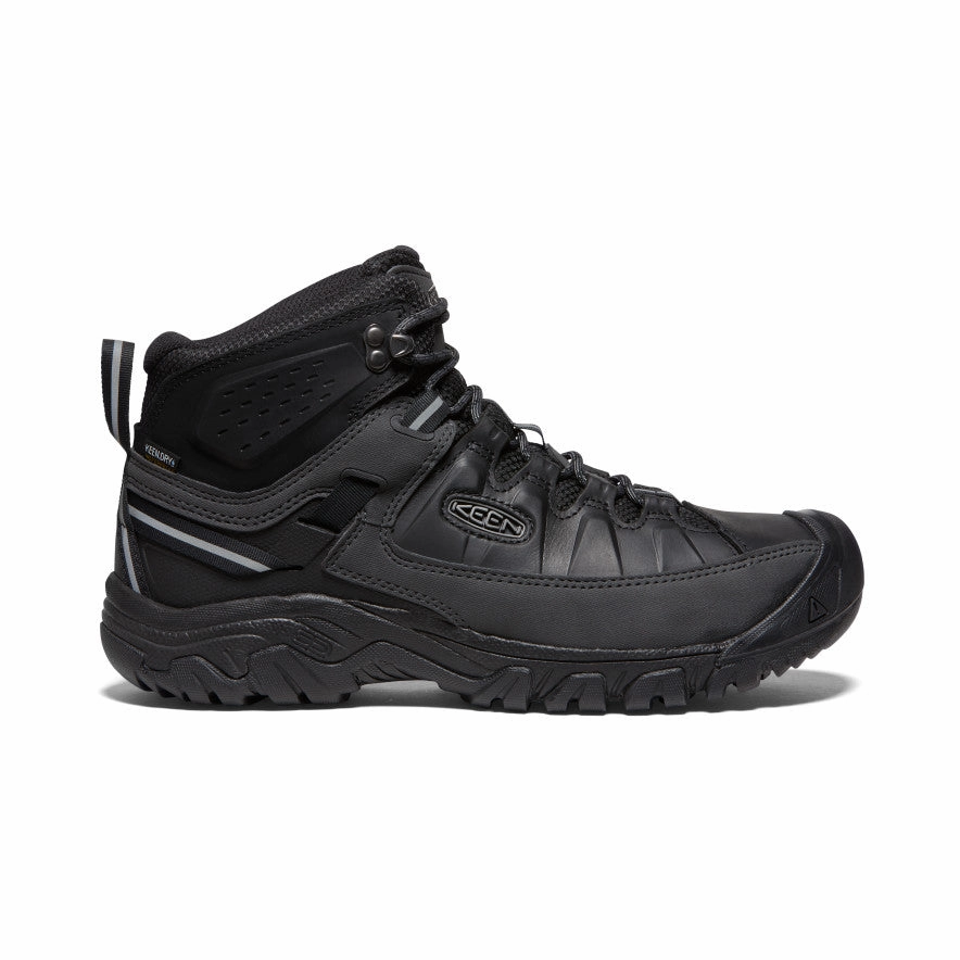 Slip Resistant Mountain Hike Men's Targhee III Waterproof Mid  |  Triple Black