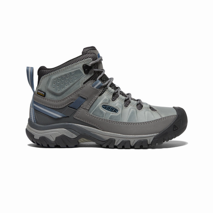 Men's Targhee III Waterproof Mid | Drizzle/Captains Blue Elastic Ankle Seamless Comfort Remote Hiking