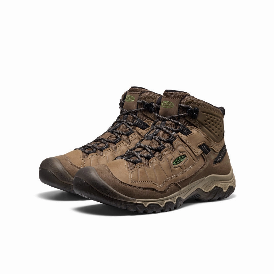Rugged Built Daily Walks SlipResistant Men's Targhee IV Waterproof Hiking Boot  |  Brindle/Canteen