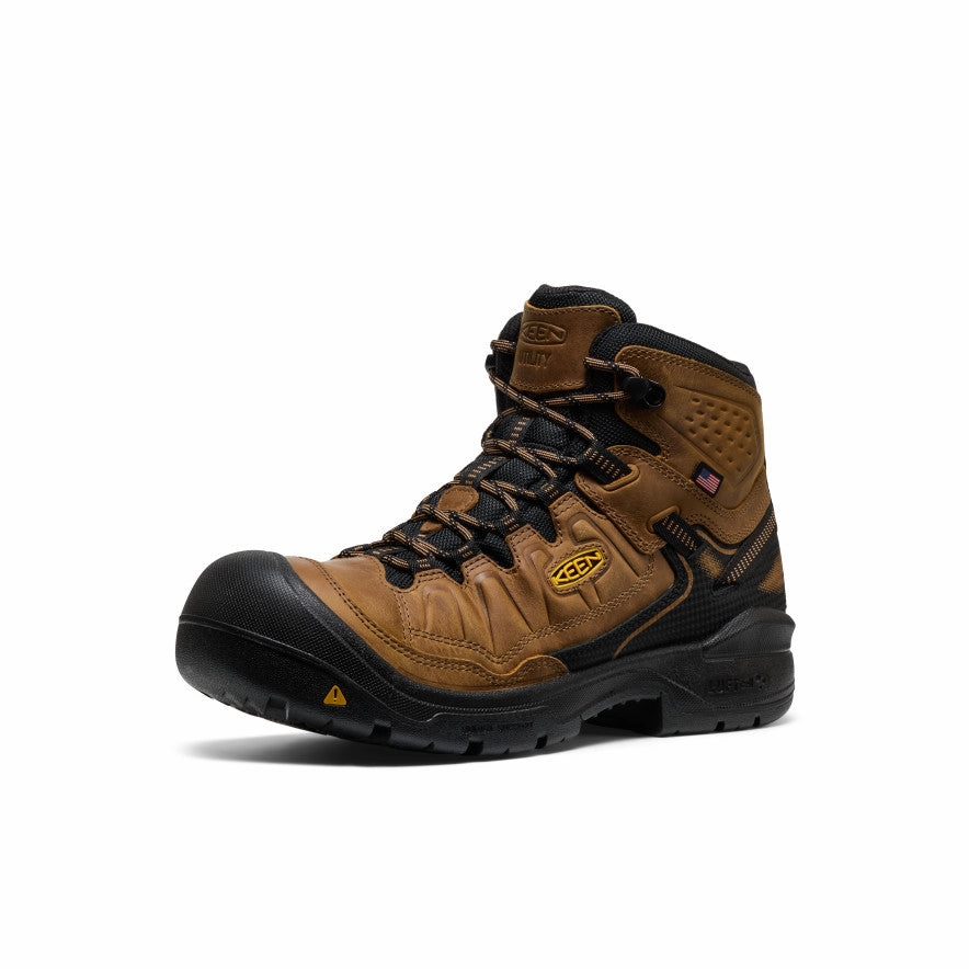 Power Step Men's Targhee IV Waterproof Work Boot (Soft Toe)  |  Belgian/Black