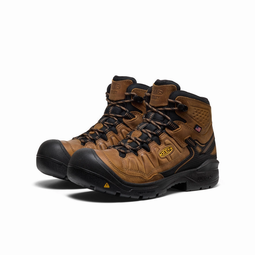 Men's Targhee IV Waterproof Work Boot (Soft Toe)  |  Belgian/Black Protective Finish Functional Minimalist