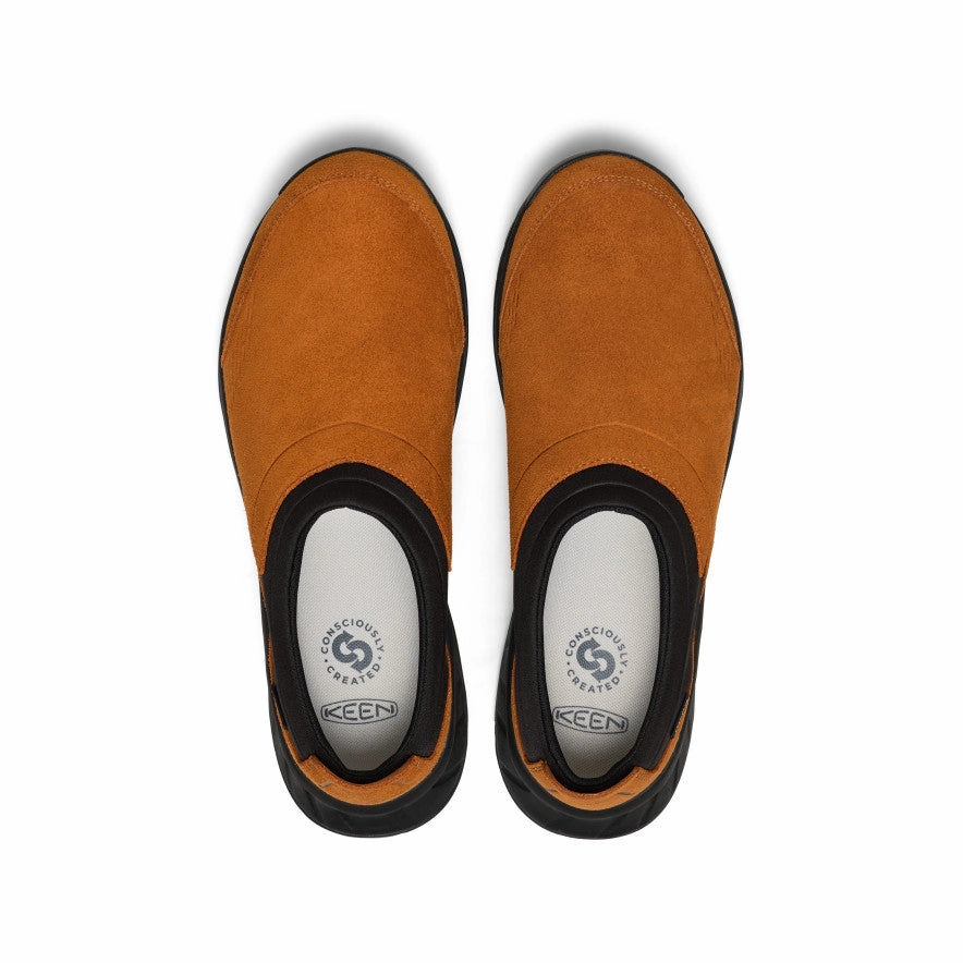 Urban Slip On Durable Stitching Men's TTS Moc Waterproof Sneaker  |  Roasted Pecan/Black