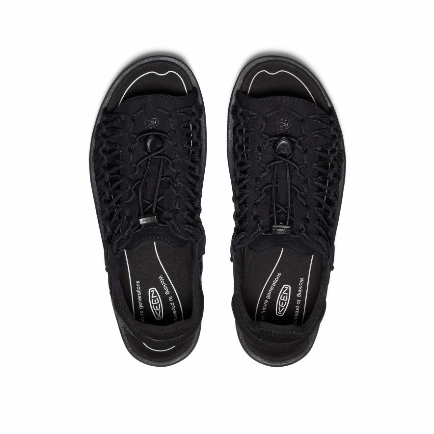 Easy Travel Men's UNEEK II Open Toe  |  Black/Black