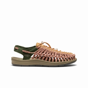 Men's UNEEK Sneaker  |  Oak Buff/Bronze Green Shock Diffusing Heel Supportive