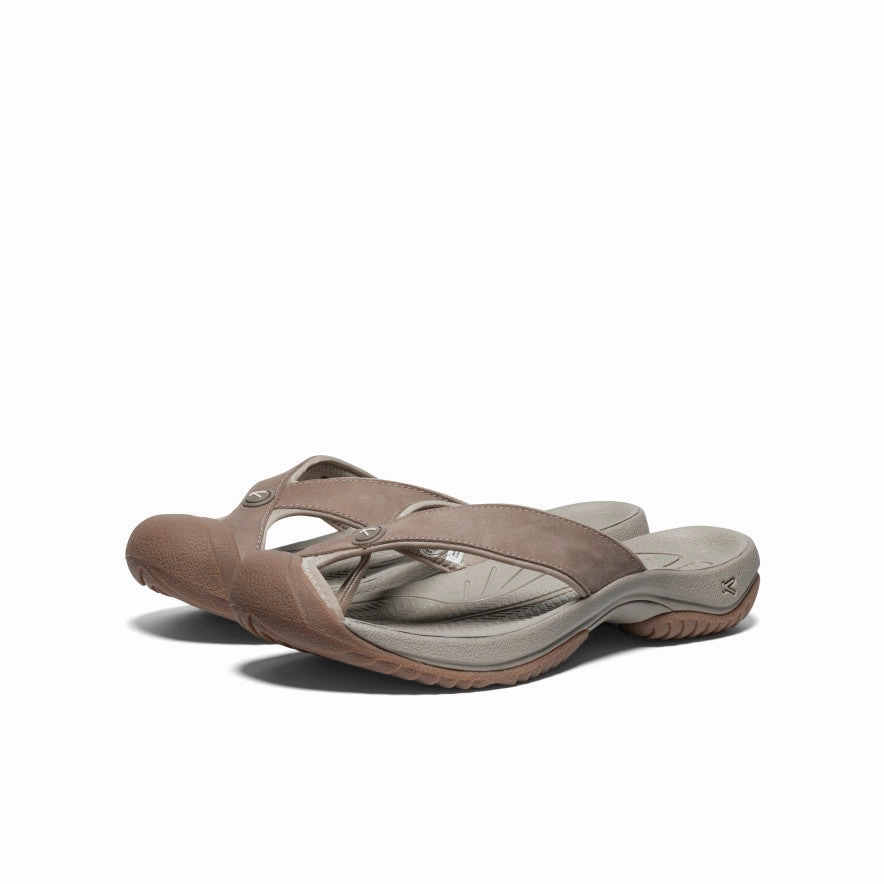 Sandal Organization Men's Waimea Leather Flip-Flop  |  Brindle/Birch