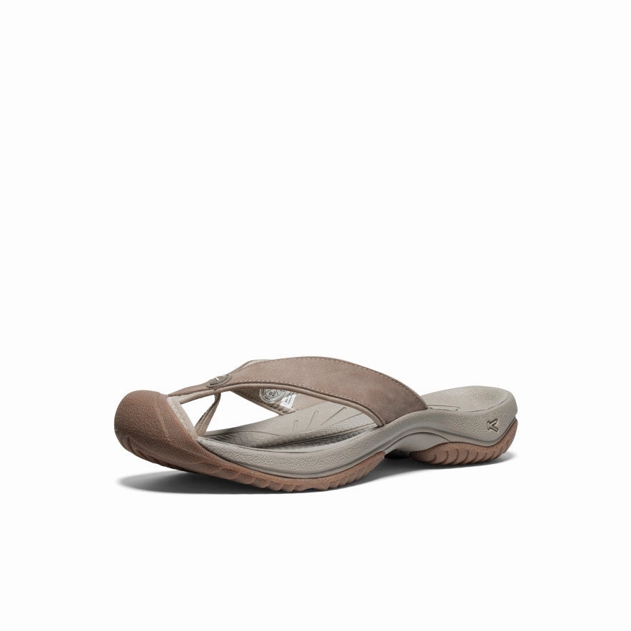 Quick Style Fit Men's Waimea Leather Flip-Flop  |  Brindle/Birch