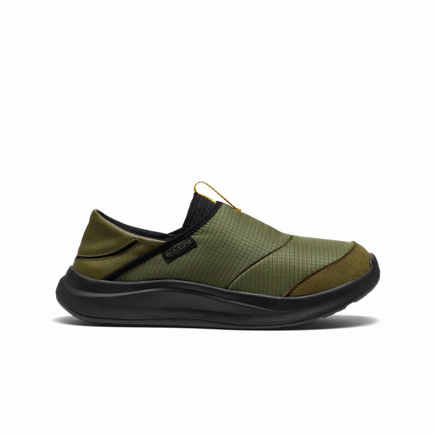Urban Footwear Resilient Midsole Men's Whyser Slip-On  |  Bronze Green/Black
