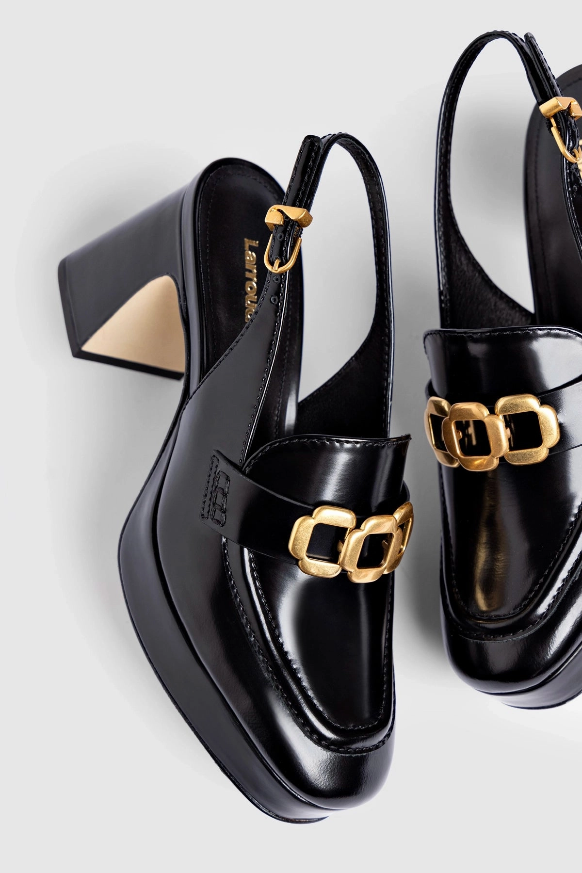 Slim Line Harrington Loafer Low In Black Box Leather