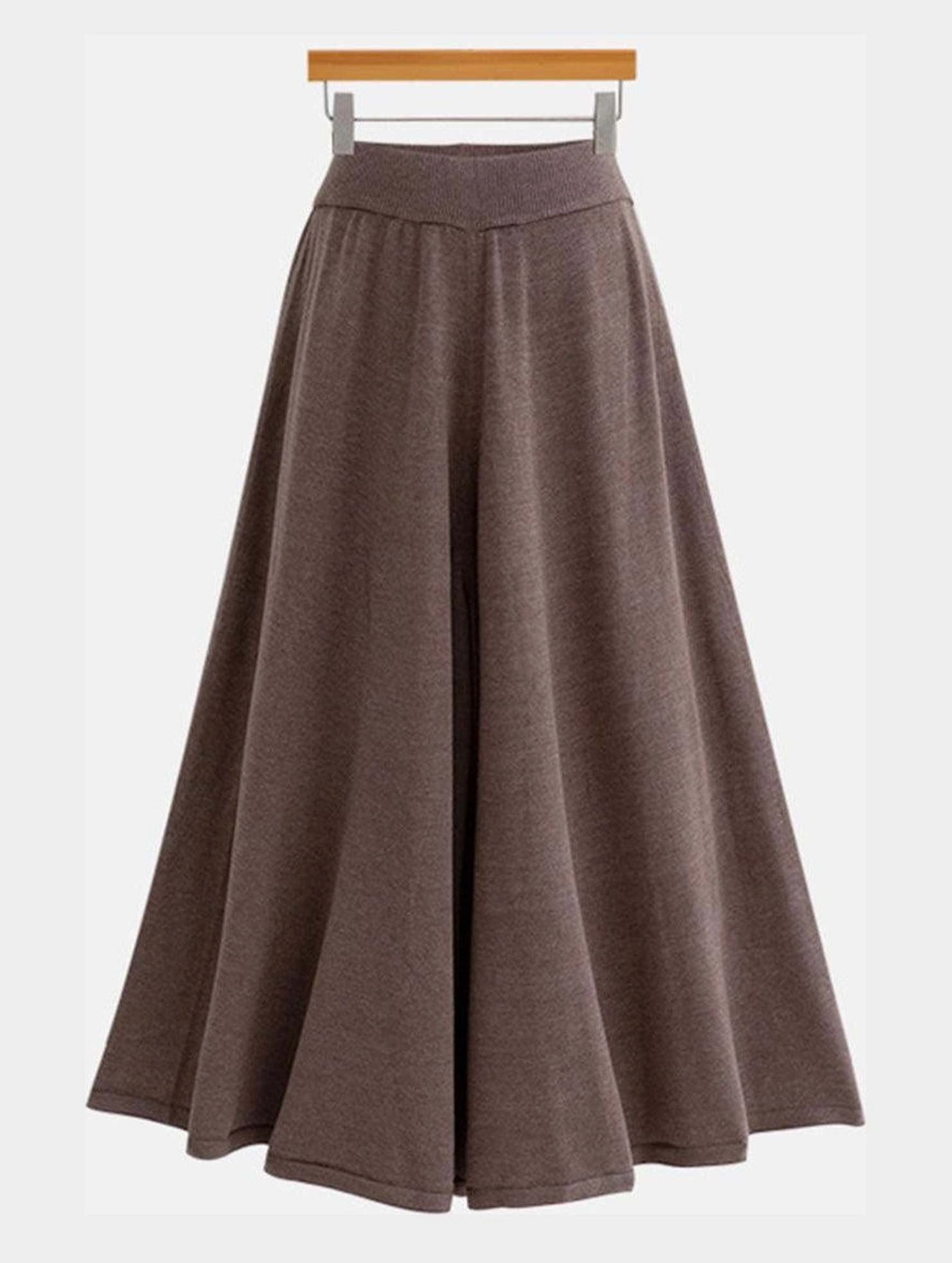 MIDI LENGTH HIGH WAIST CASUAL SKIRT Quick Adjust Fit