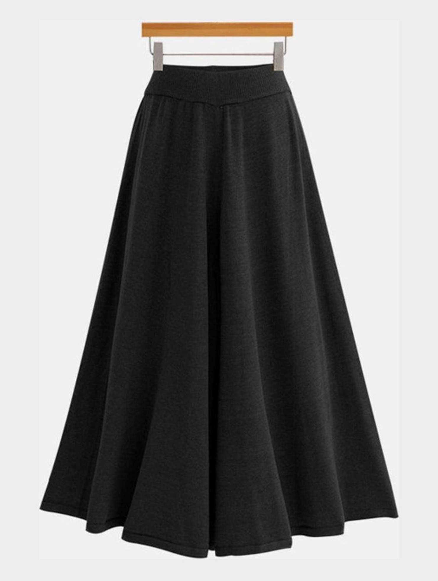 MIDI LENGTH HIGH WAIST CASUAL SKIRT Chill Comfort Wear
