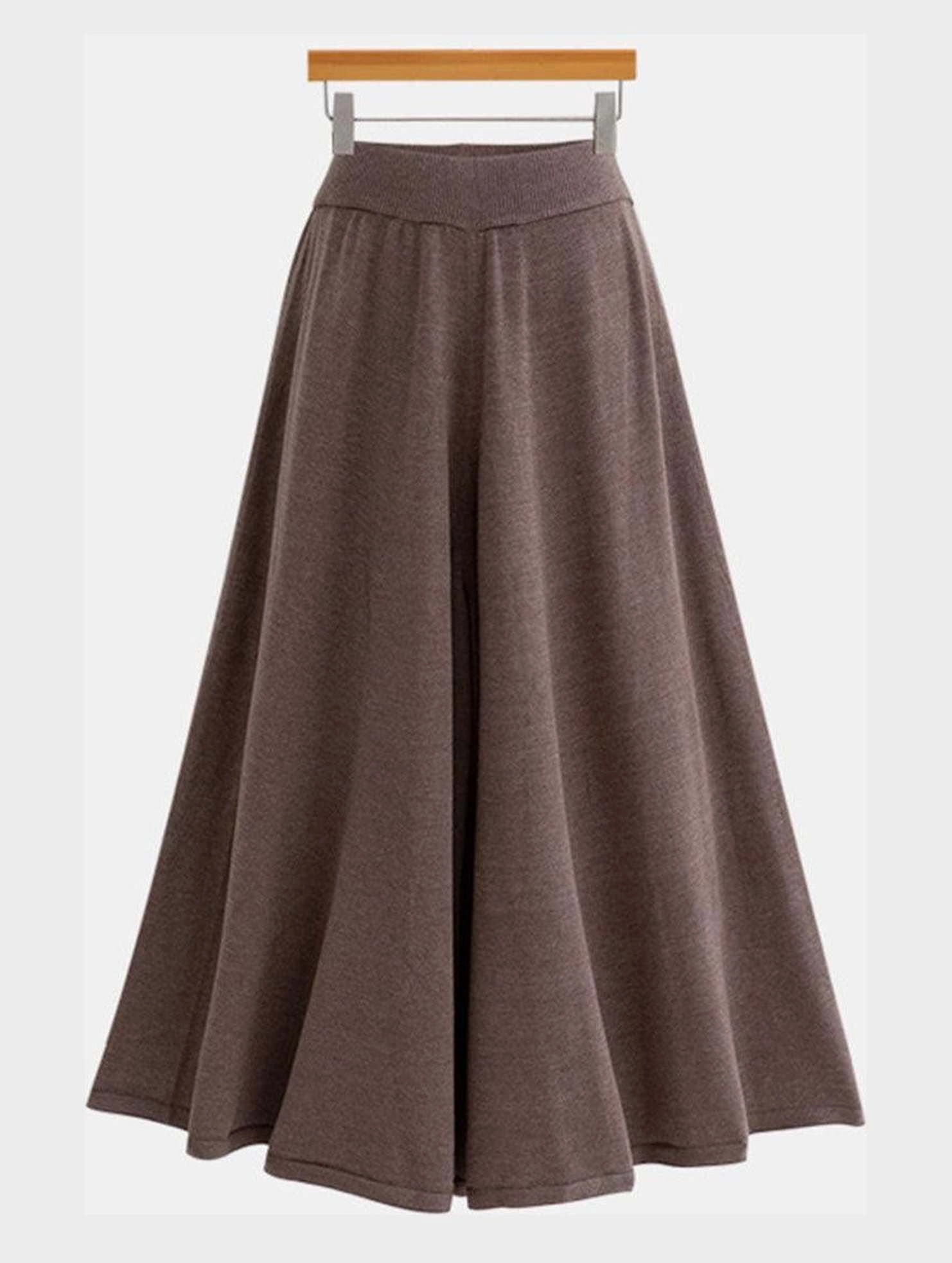 Refined fit MIDI LENGTH HIGH WAIST CASUAL SKIRT