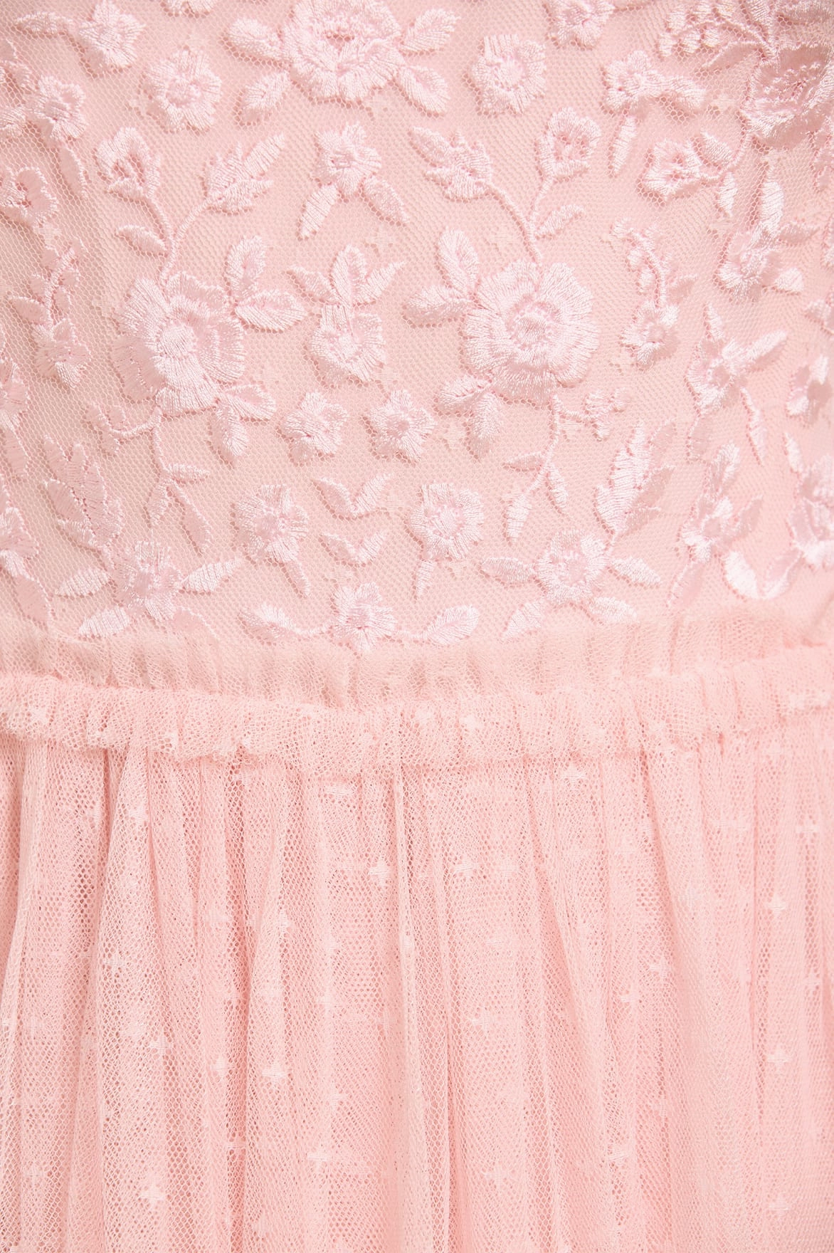 Pure Piece Midsummer Lace Bodice Off-Shoulder Ankle Gown