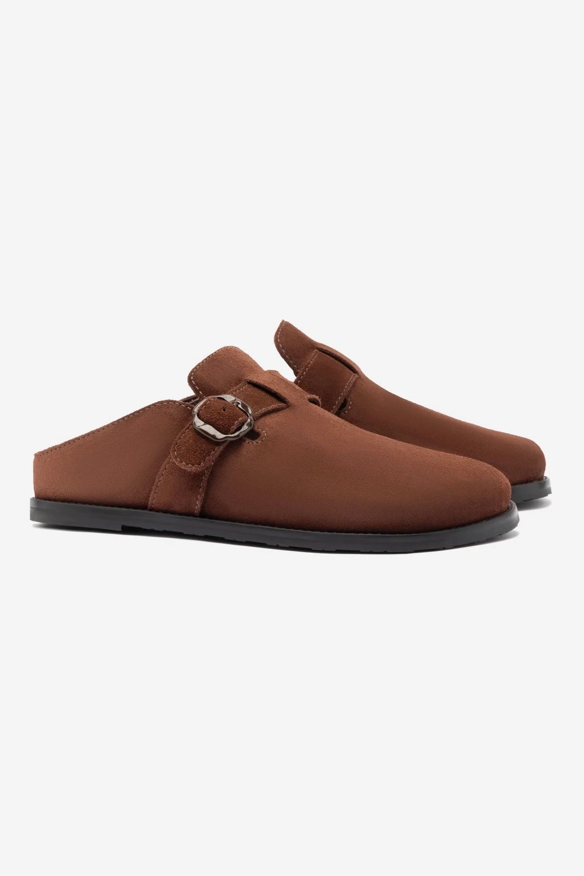 All Day Comfort Fit Milan Clog In Brown Suede