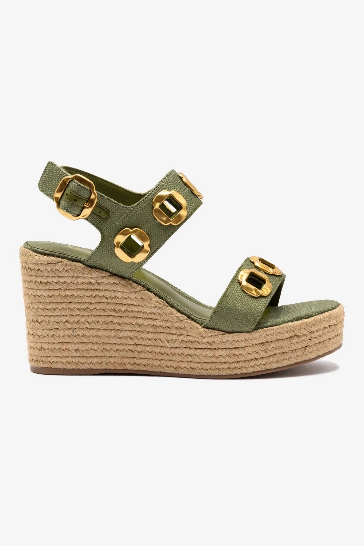 Stable Step Milan Espadrille In Seaweed Raffia