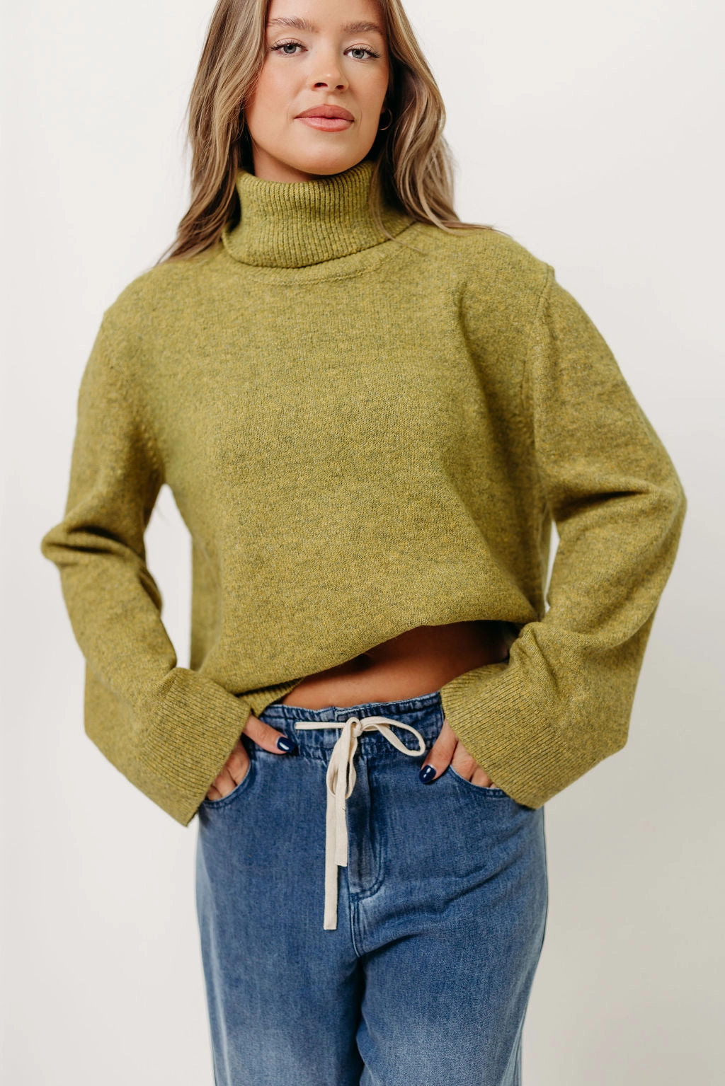 Mildred Turtleneck Sweater in Citron LowProfileSeams AntiPill Finish