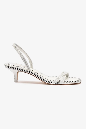 Desert Run Flexible Outsole Mini Annie Sandal In White Leather