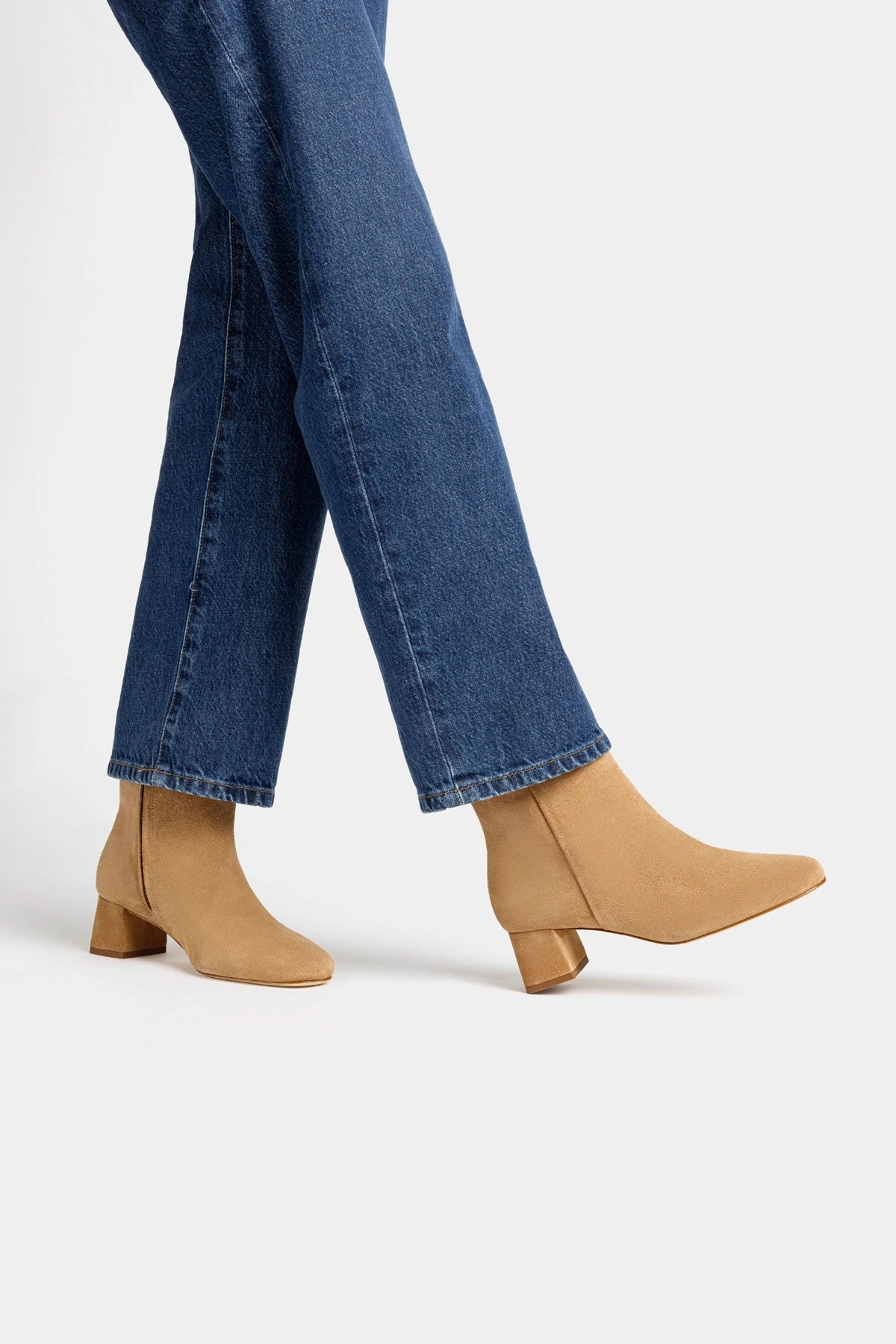Mini Edie Boot In Peanut Suede Trail Strong Bone Aid