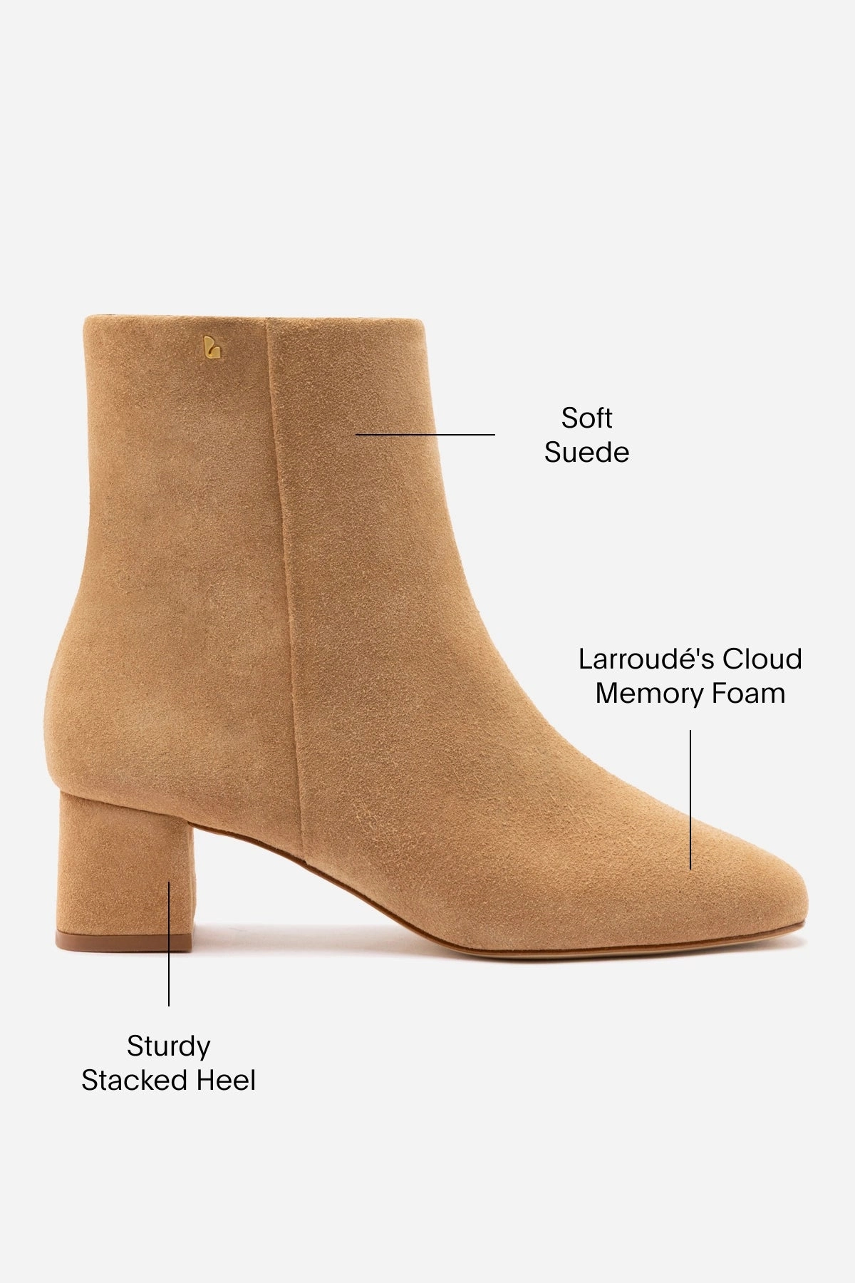 Mini Edie Boot In Peanut Suede Cyber Mode Ergonomic Shape