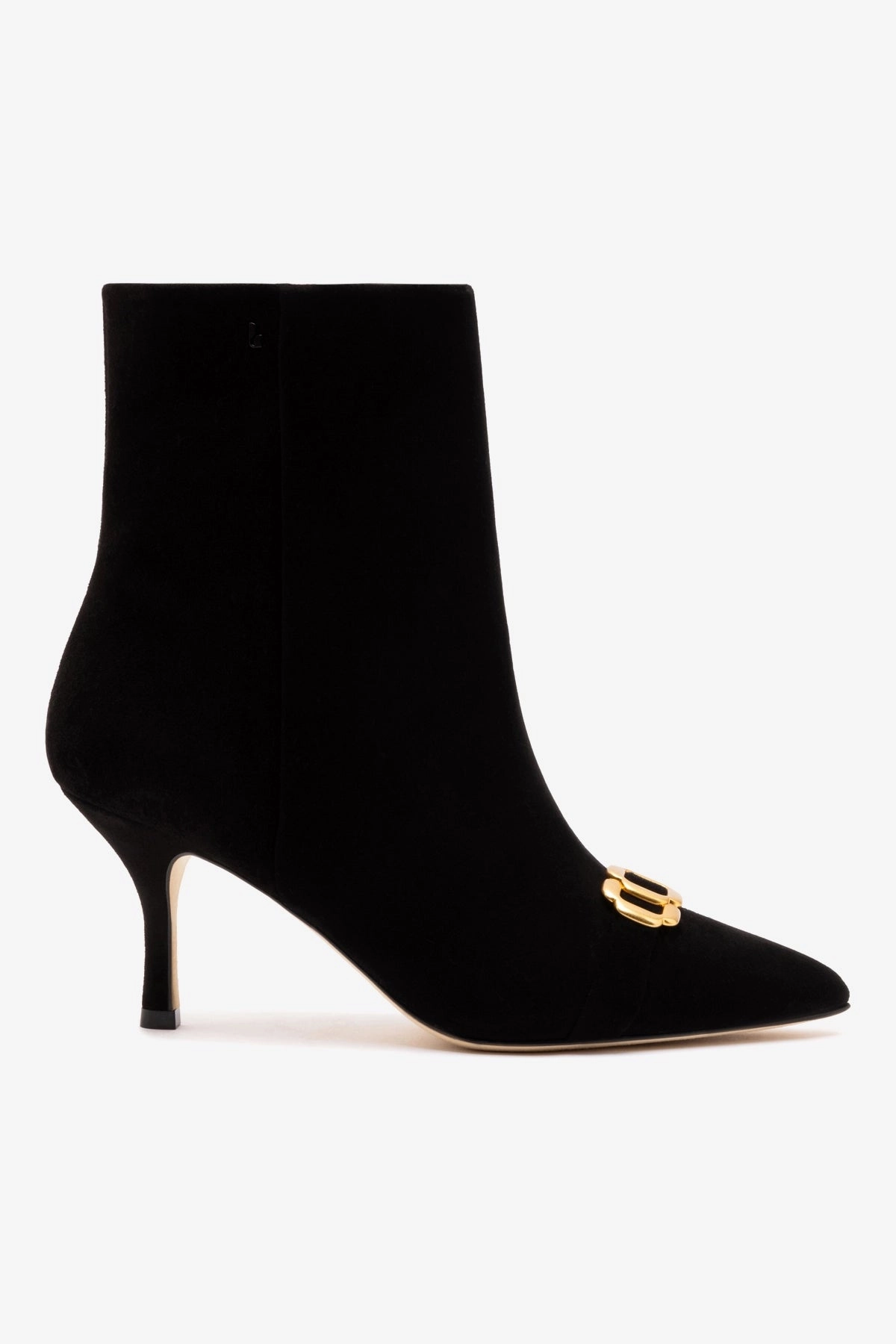 Balance Fit Arch Fit Mini Kate Boot In Black Suede and Daisy Accent