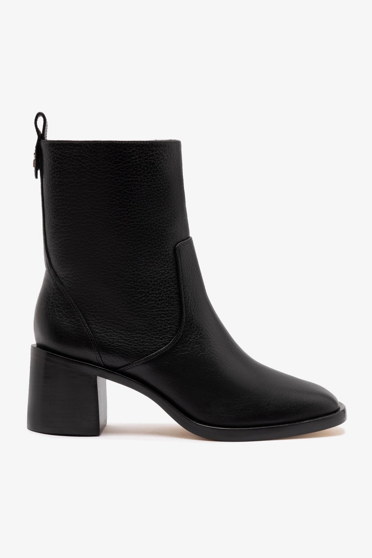 Cotton Base Mini Ricky Boot In Black Leather