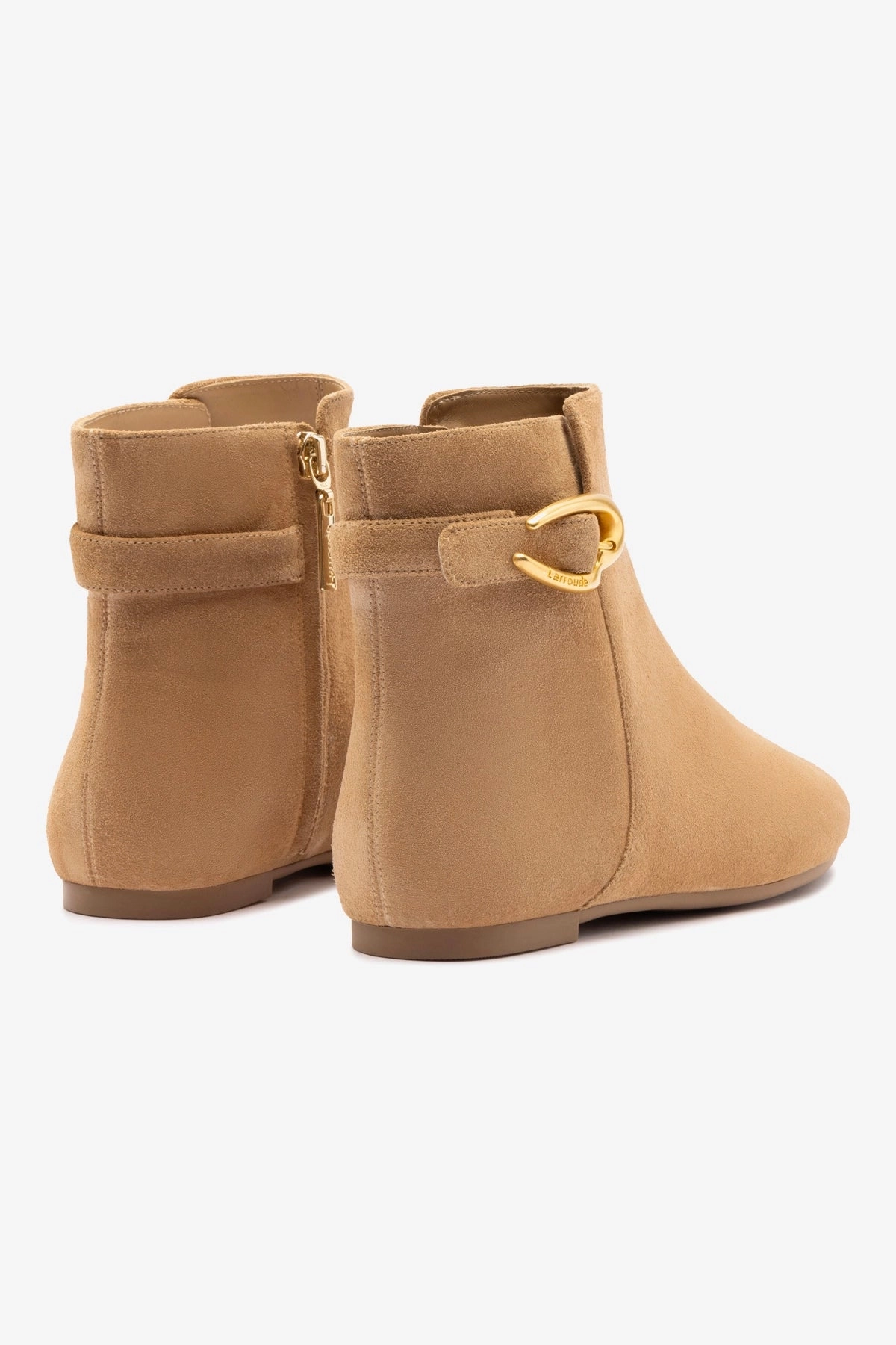 Beach Vibe Cushioned Base Work Commute Mini Verona Boot In Peanut Suede