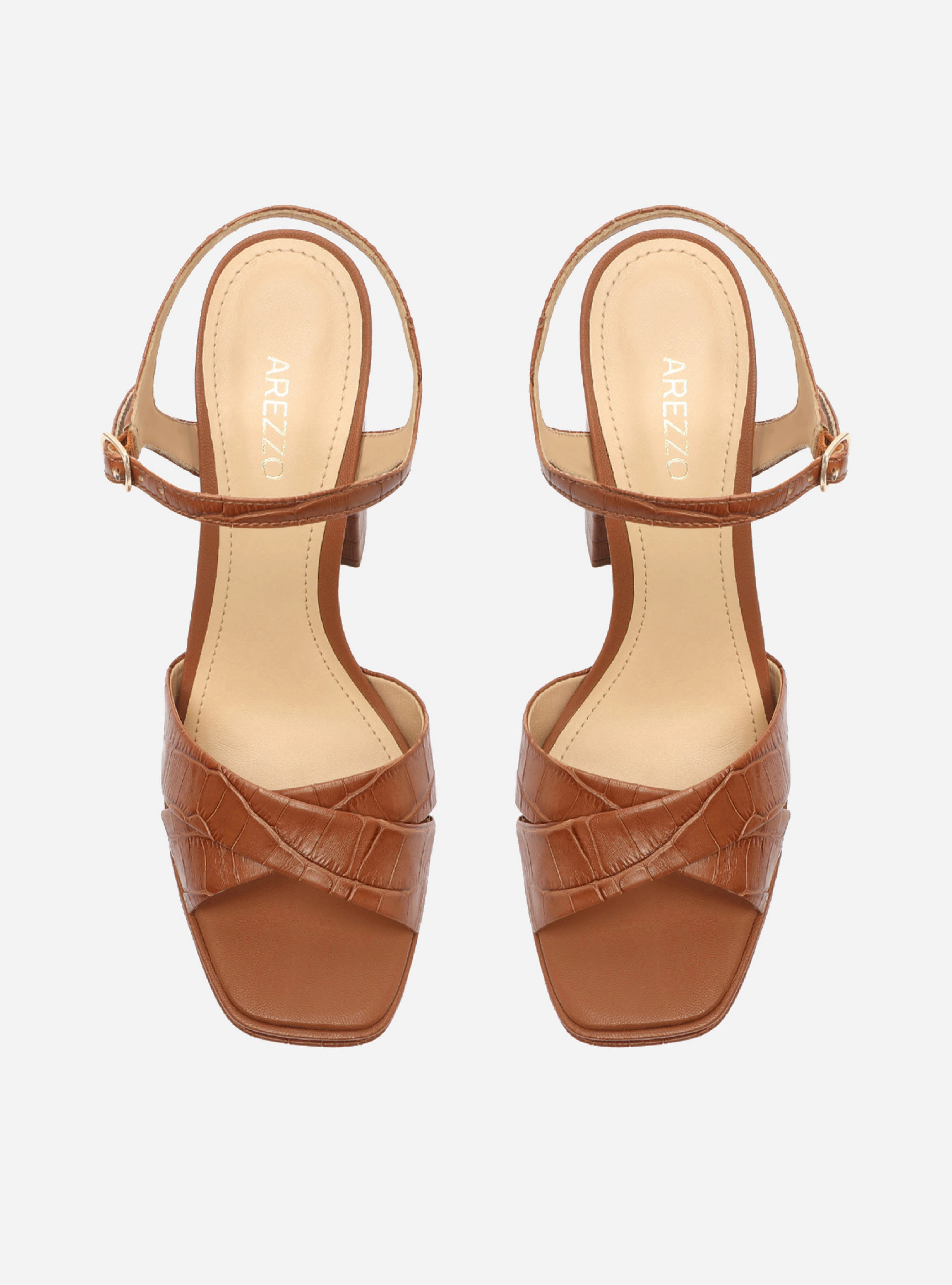 Miranda  Block Sandal Ankle Strap Design Slide Ease