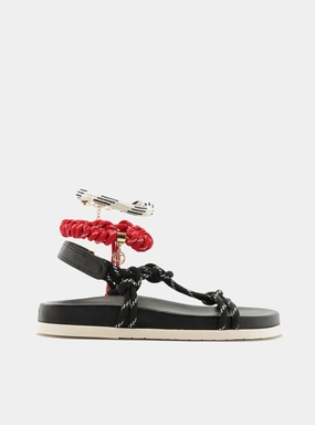 Chic Vacation Sandals Miranda Flatform Leather  Sandal