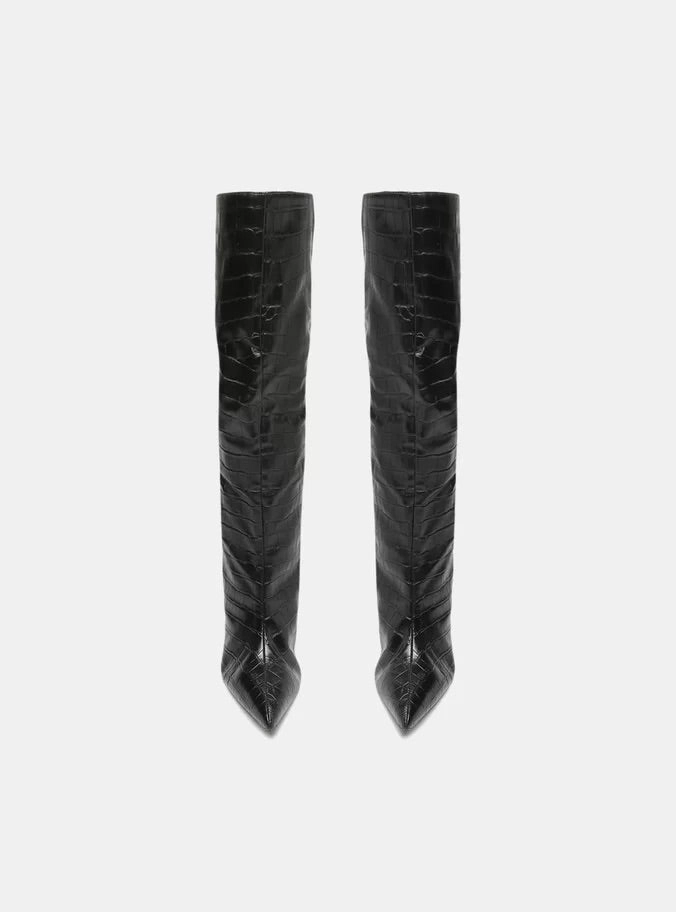 Miranda  Stiletto Black Boot easy to remove Multi Season