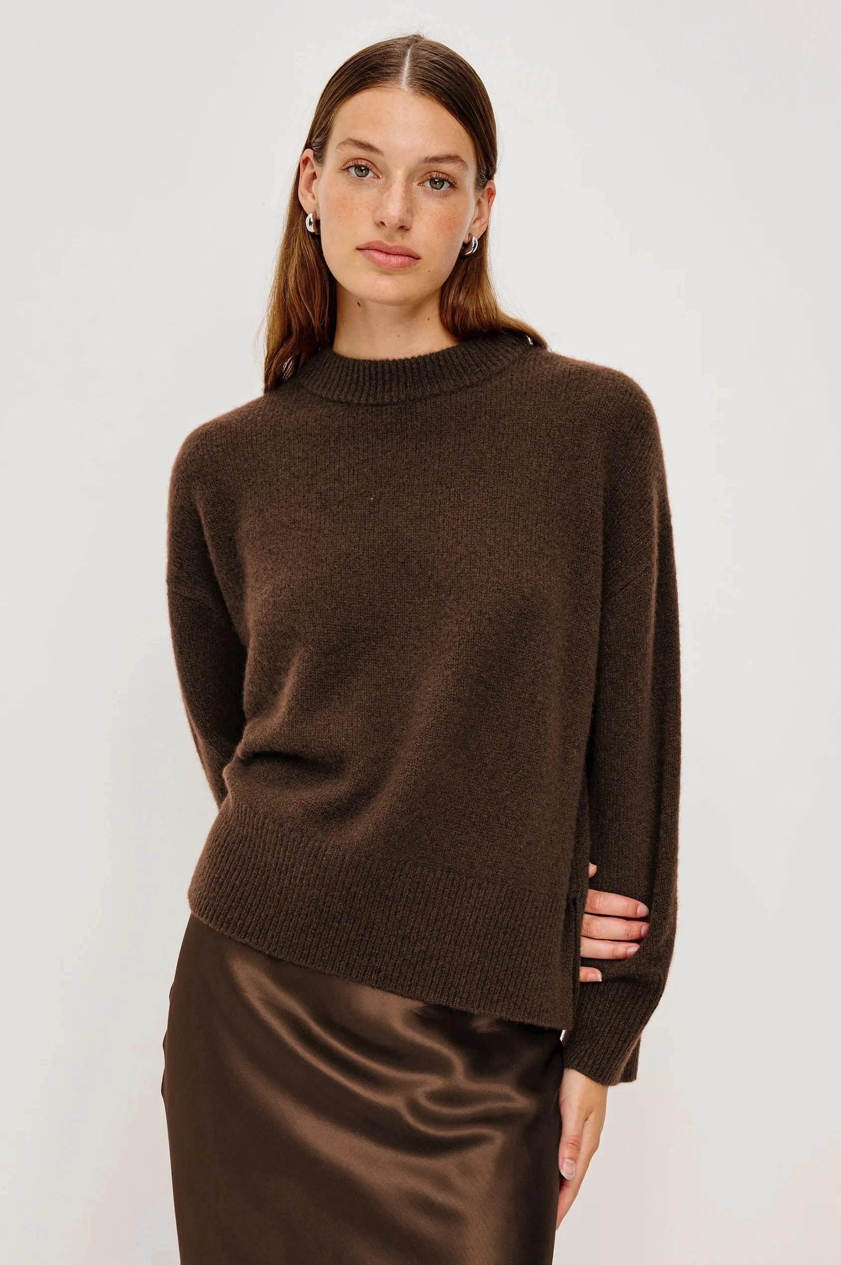 Miranda Sweater Chocolate AntiStaticFinish SoftLining