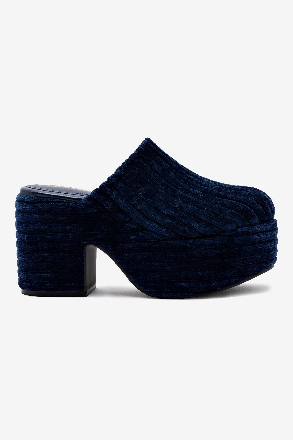 Miso Platform Clog In Midnight Velvet Indoor Galaxy Tone